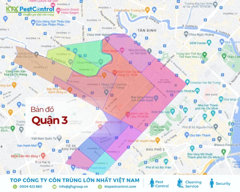 KTX Pest Control cung cấp dịch vụ diệt mối trên toàn điện bàn Quận 3