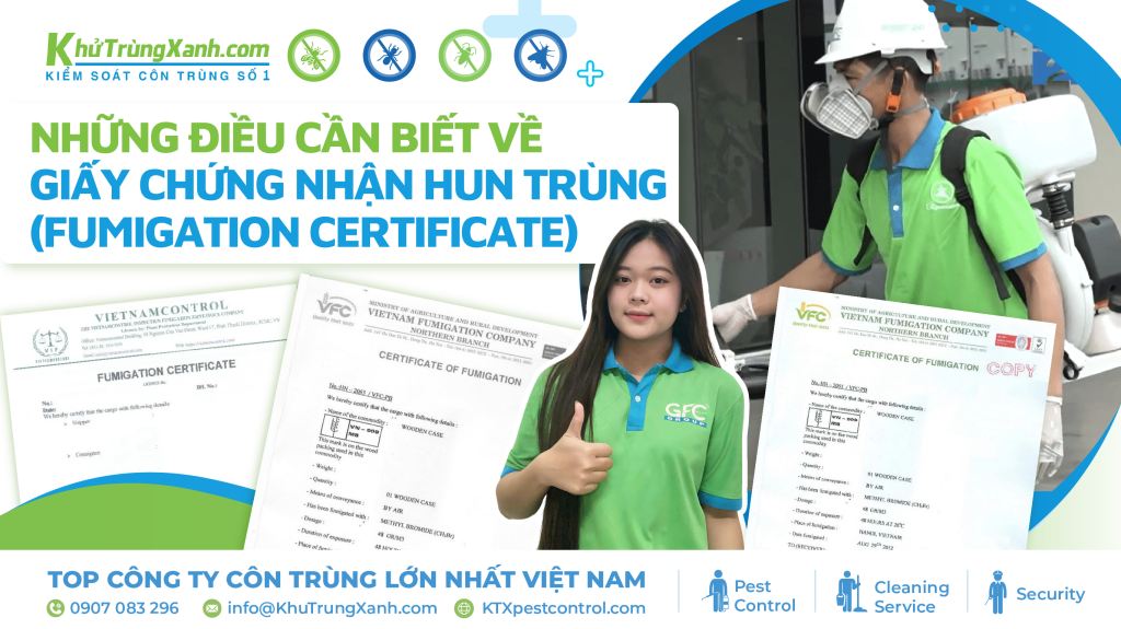 giấy chứng nhận hun trùng