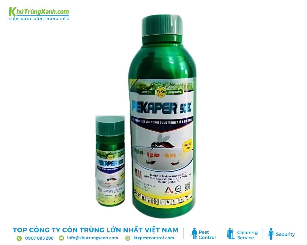Pha loãng thuốc với nước theo tỷ lệ hướng dẫn, sau đó phun lên các bề mặt tường, vách trong nhà