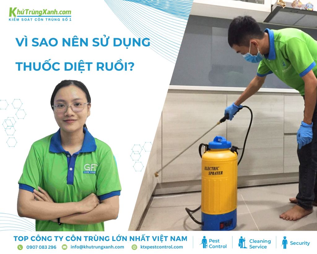 Các loại thuốc diệt ruồi giúp giúp tạo môi trường sống và làm việc sạch sẽ, thoáng mát hơn