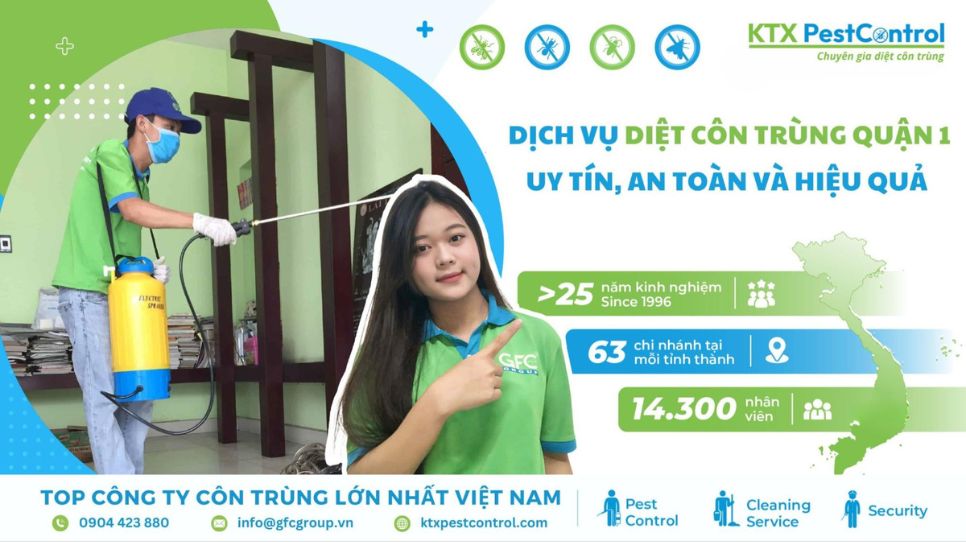 Dịch vụ diệt côn trùng quận 1 uy tín