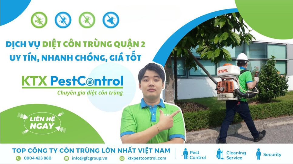 dịch vụ diệt côn trùng quận 2 uy tín, giá rẻ