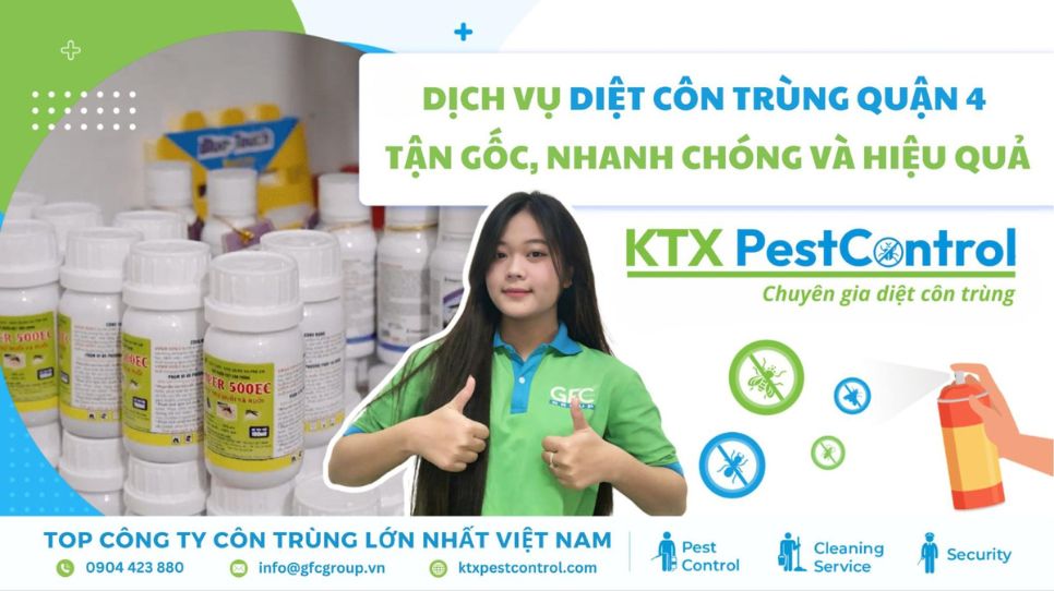 dịch vụ diệt côn trùng quận 4 uy tín