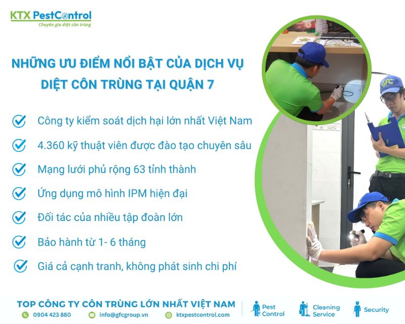 KTX là đơn vị diệt côn trùng quận 7 uy tín