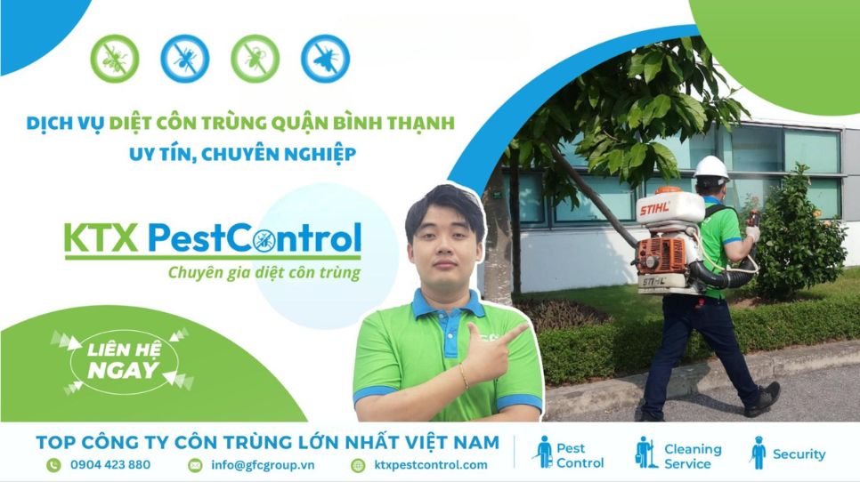 dịch vụ diệt côn trùng quận Bình Thạnh giá rẻ