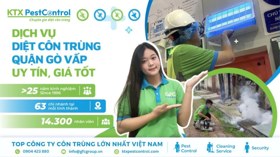 dịch vụ diệt côn trùng quận Gò Vấp giá tốt