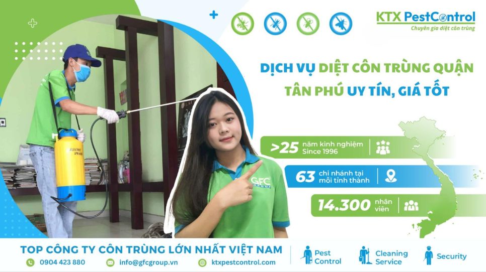 Dịch vụ diệt côn trùng Quận Tân Phú uy tín