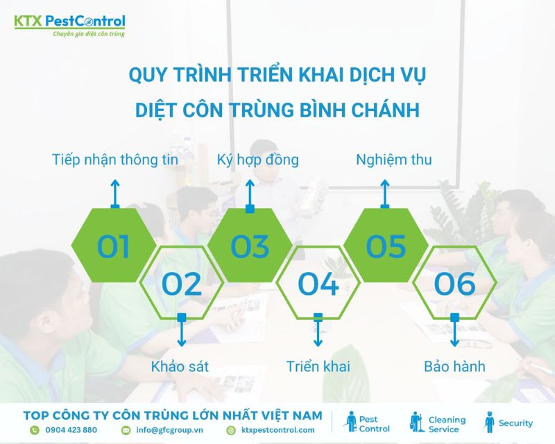 Quy trình diệt côn trùng tận gốc tại Bình Chánh của KTX
