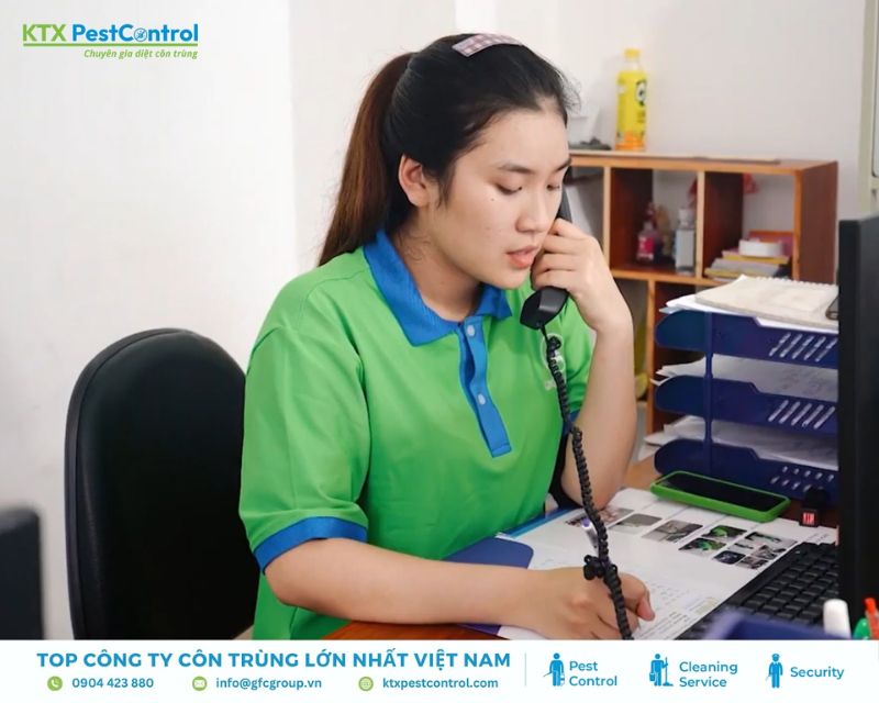 Tư vấn viên dịch vụ diệt mối quận Thanh Khê tiếp nhận thông tin