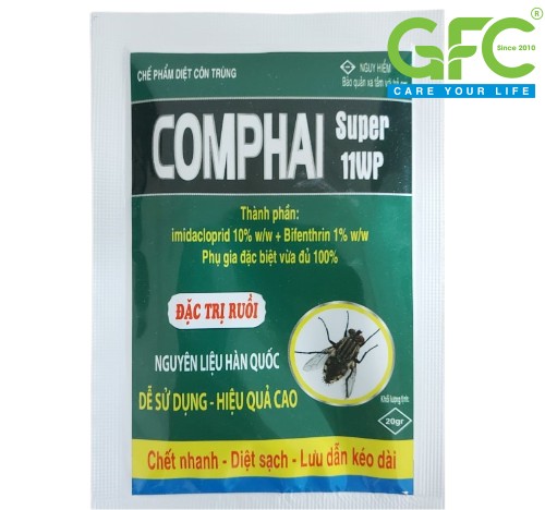 THUỐC DIỆT RUỒI COMPHAI SUPER 11WP